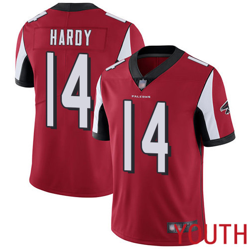 Atlanta Falcons Limited Red Youth Justin Hardy Home Jersey NFL Football #14 Vapor Untouchable->youth nfl jersey->Youth Jersey